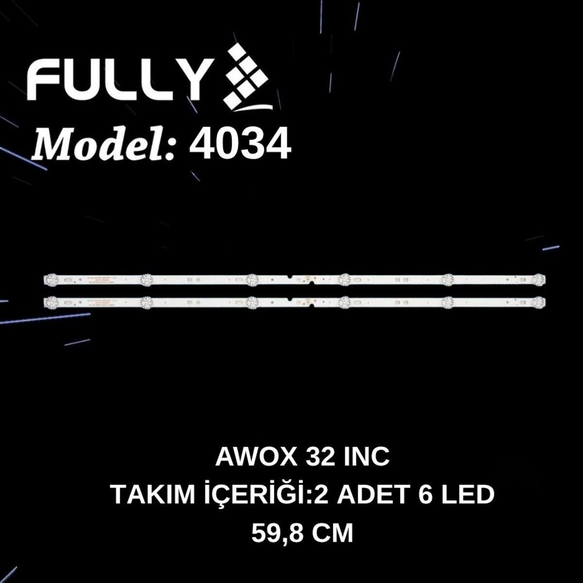FULLY-SET-4034 AWOX A203200, A 203200, 06-32C2X6-598-M13W12-190830 TV LED BAR 1