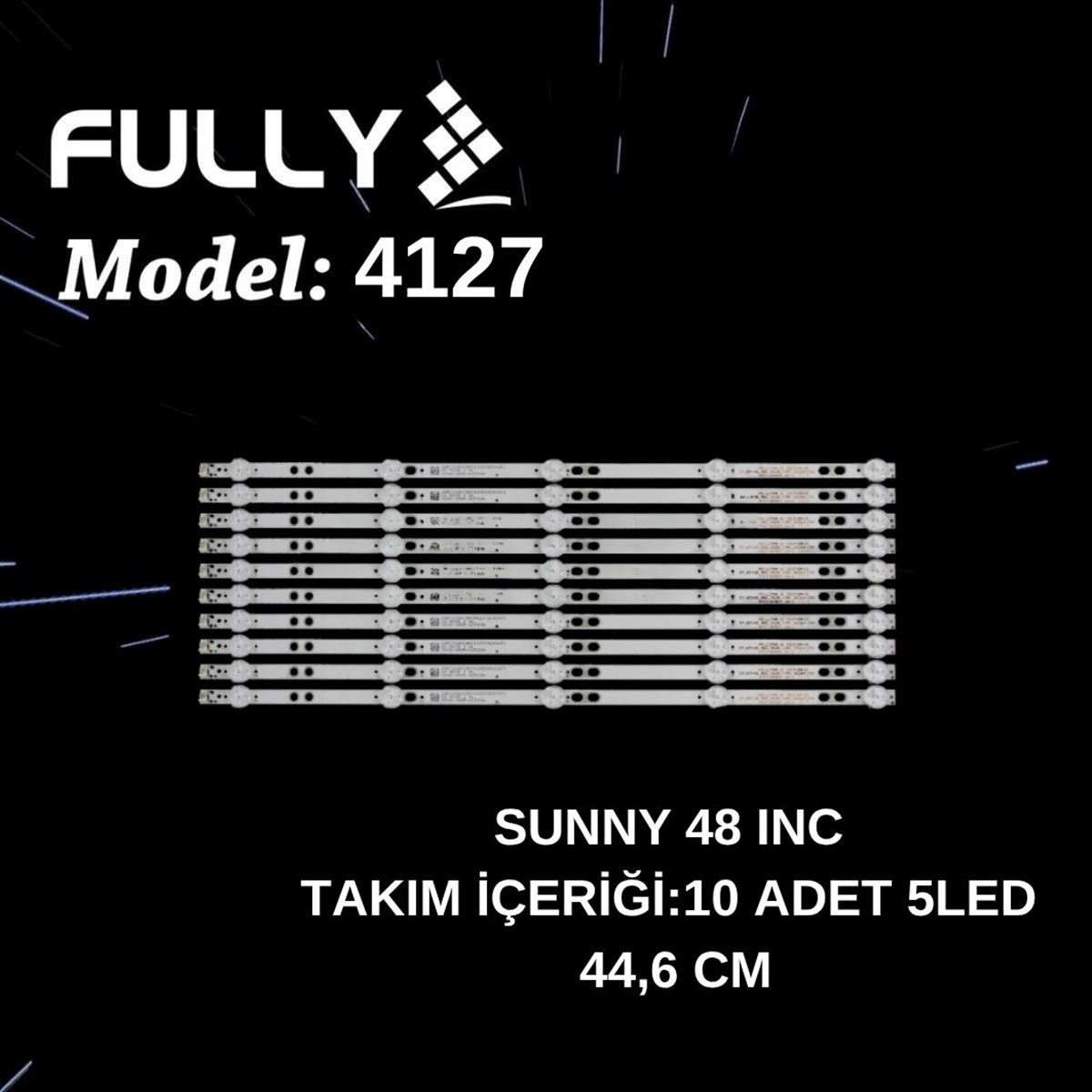 FULLY-SET-4127 SUNNY 48'', SN048LD019-S2F, MS-L1744 V1, CY_HT+HD_48D_3528_10*5_300mA-15V, TV LED BAR 1
