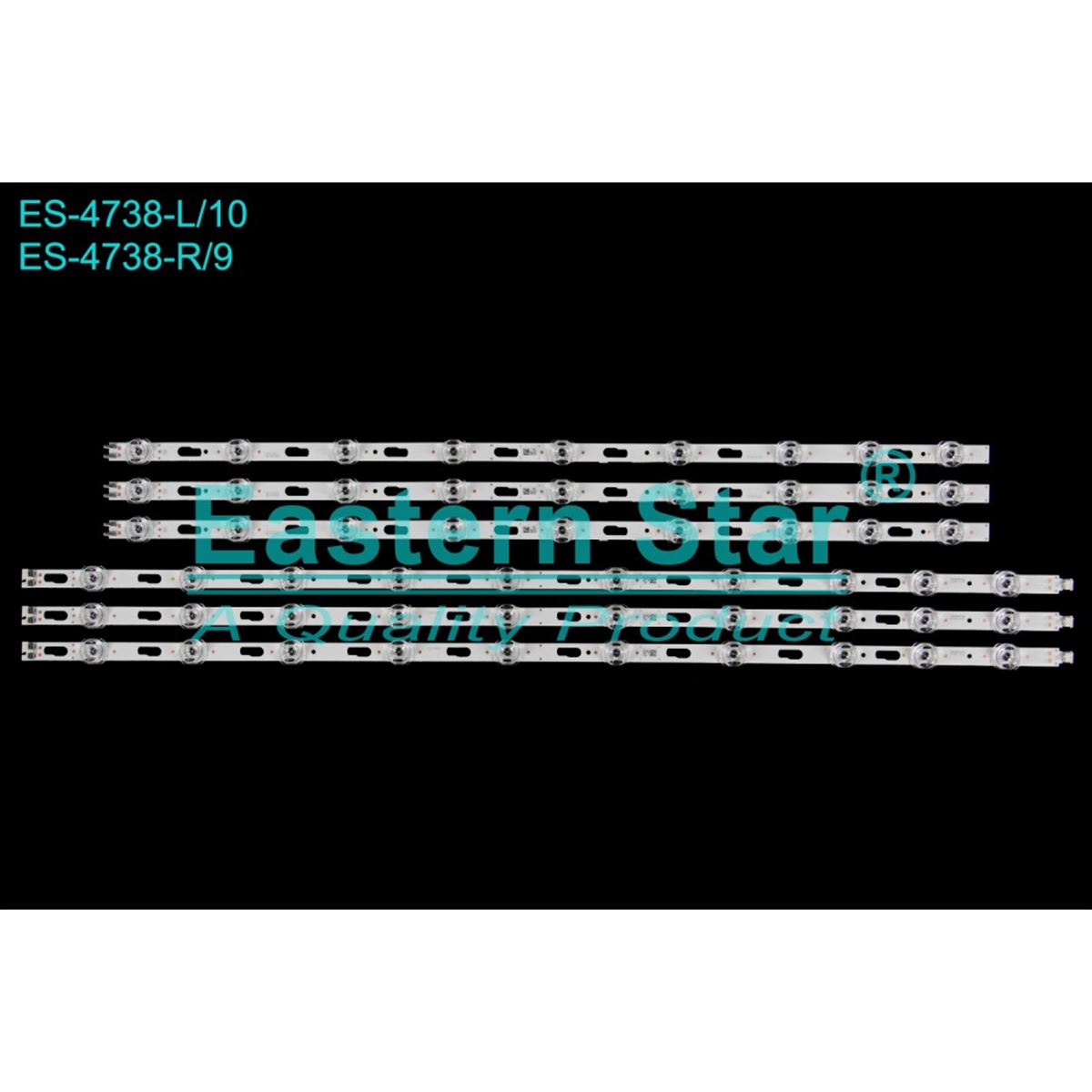 FULLY-SET-4738 SAMSUNG 65 INC SAMSUNG, UE65DU7000U, UE65DU7100U, UE65DU7200U, BN96-58289A, BN96-58291A TV LED BAR 1