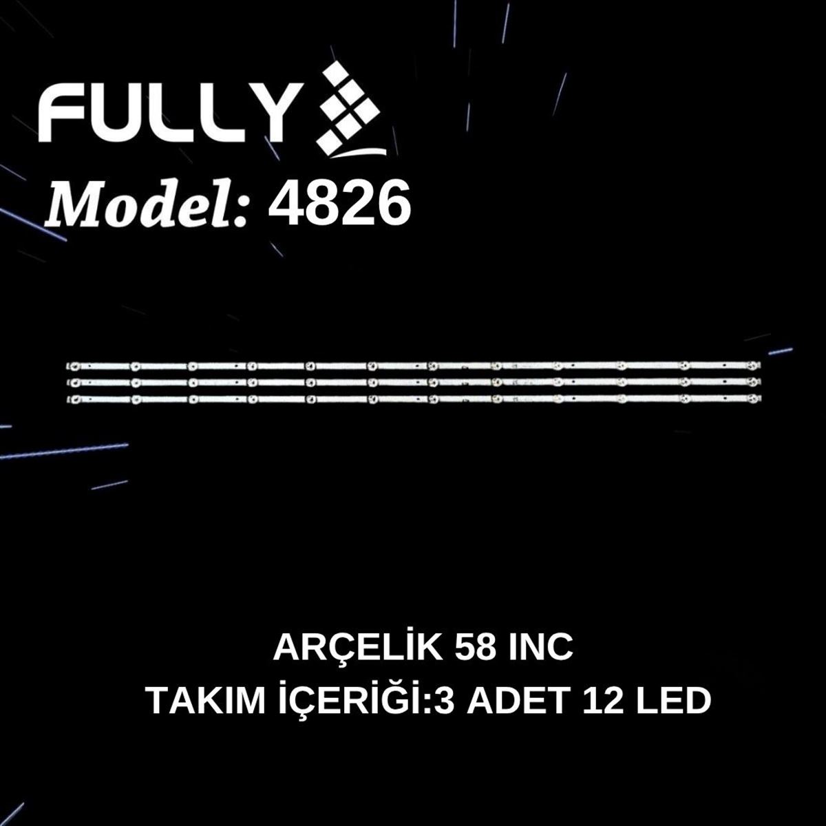 FULLY-SET-4826 GRUNDIG, 58GGU8935, 58GEU8915B, 58GEU8910B,A583030031298MERV1.0，SW58D12-ZC62AG-02E TV LED BAR 1