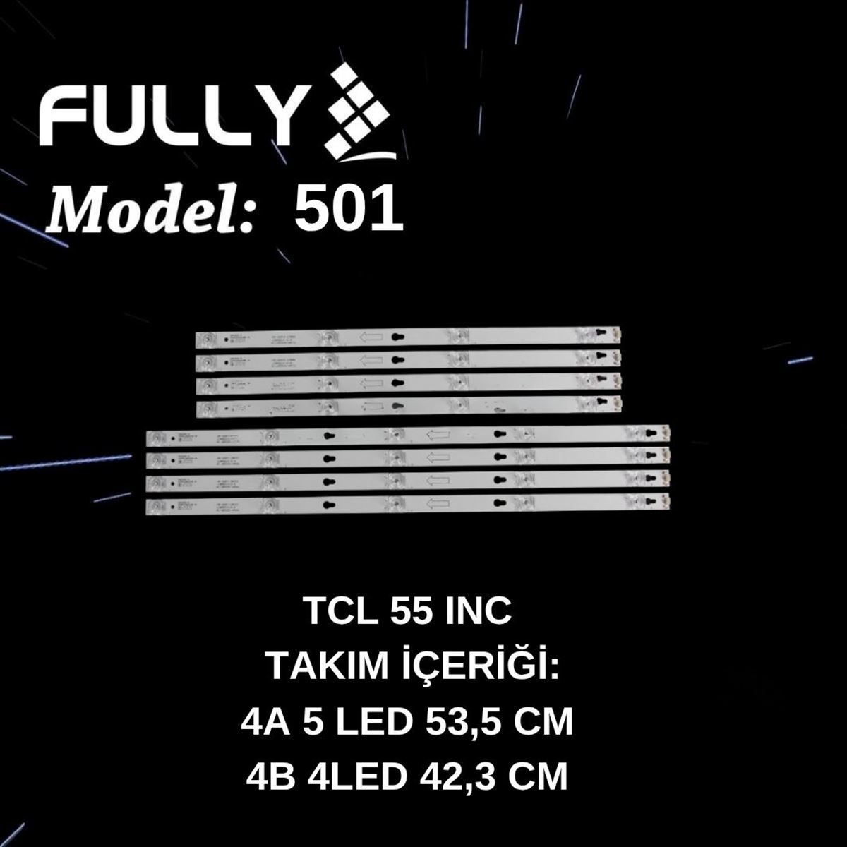 FULLY-SET-501 TCL 55 INC 55UC6406, 55UC6316, LED BAR, JL.D55051330-004ES-M 1