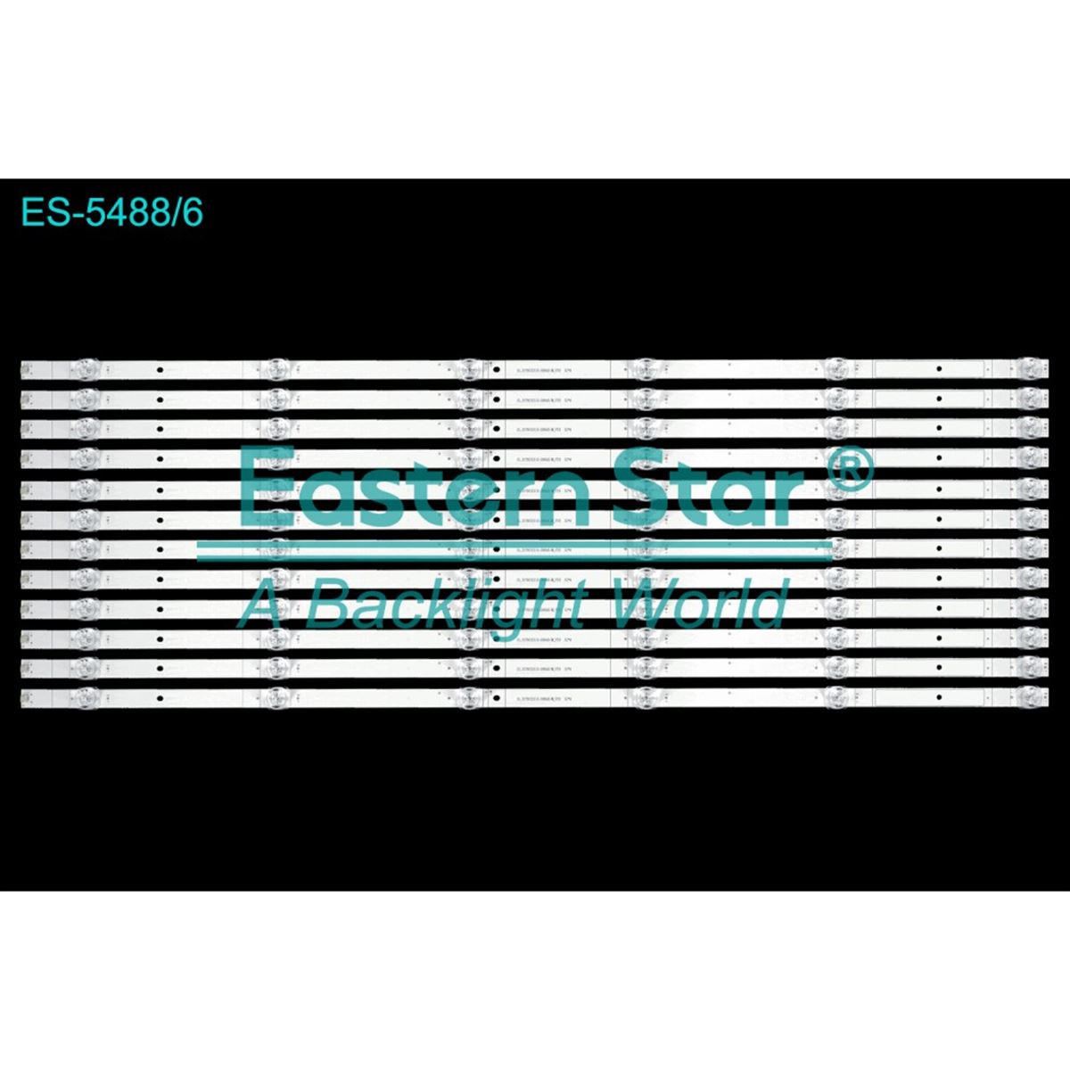 FULLY-SET-5488 DIJITSU, 75DS9800, ONVO OV75F950, LED BAR, BACKLIGHT, S75VAUG, JL.D75032330-006AS-M_V03, 6V TV LED BAR 1