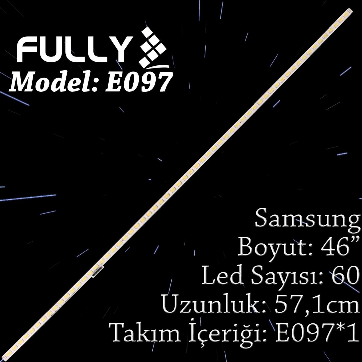 FULLY SET-ELED-097 SAMSUNG 46 INC 1  ADET (SET) TV LED BAR 1