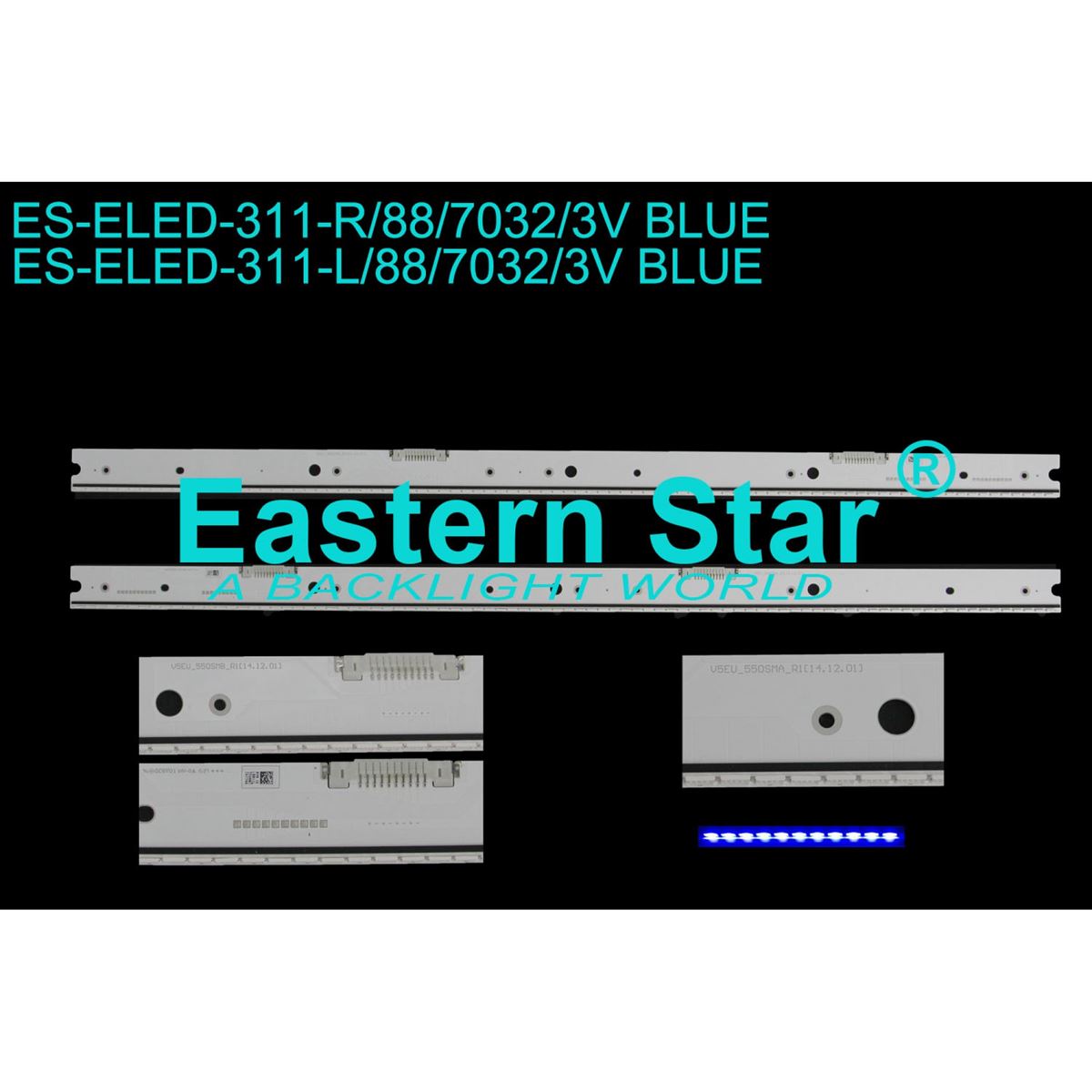 EASTERN ELED-311(BEYAZ LEDLİ) SAMSUNG, BN96-34774A, BN96-34775A, UE55JS8500, UE55JS9000, TV LED BAR 1