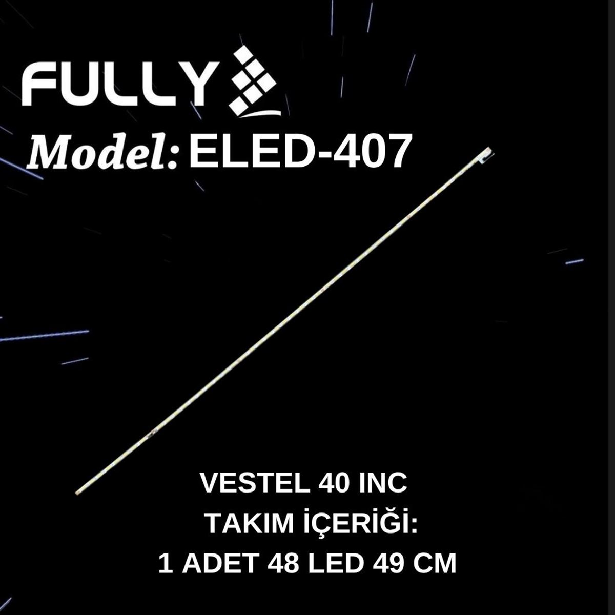 FULLY SET-ELED-407 LG 40 INC V400D1-KS1-TLEM2, INNOLUX V400DK1-KE1, 40UB800V, 40PUK6809,1  ADET (SET) TV LED BAR 1