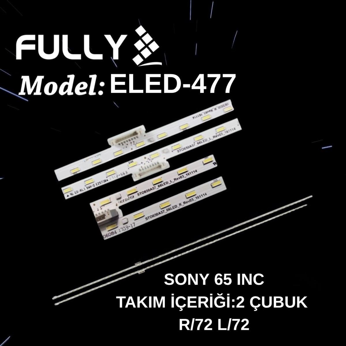 FULLY-ELED-477 SONY,65 INC , KD-65XD8505, KD-65XD8577, KD-65XD8599, W65QWMEB TV LED BAR 1