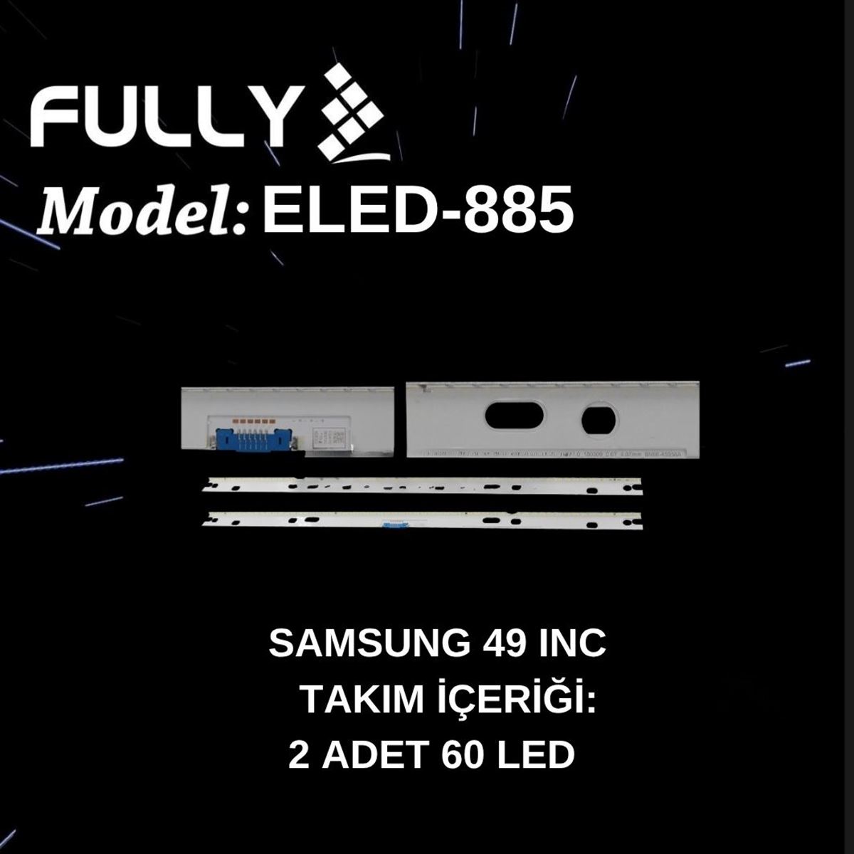FULLY-ELED-885 BN96-45956A, UE49NU8000T, UE49NU8000TXTK, BN61-15537A TV LED BAR 1