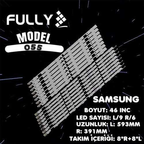 FULLY-SET-055 SAMSUNG 46 INC 8*R+8*L 16 ADET (SET) TV LED BAR