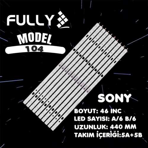 EASTERN SET-104 SONY 46 INC 5A+5B ADET (SET) TV LED BAR