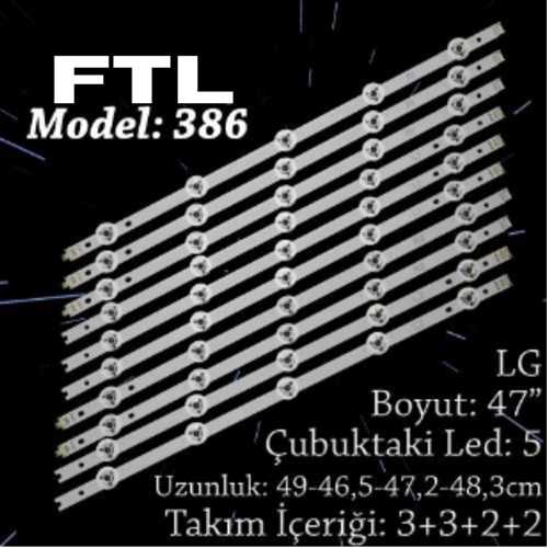FTL 386 LG 47 INC 3R1+3L1+3R2+3L2 ADET (SET) TV LED BAR