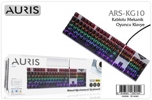 Aurıs KG10 Kablolu MEKANİK Klavye