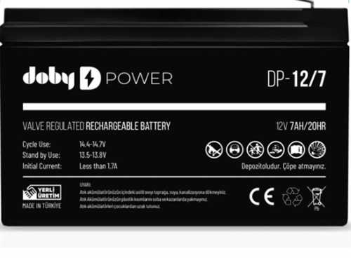 Doby 12V 7A Kuru Akü