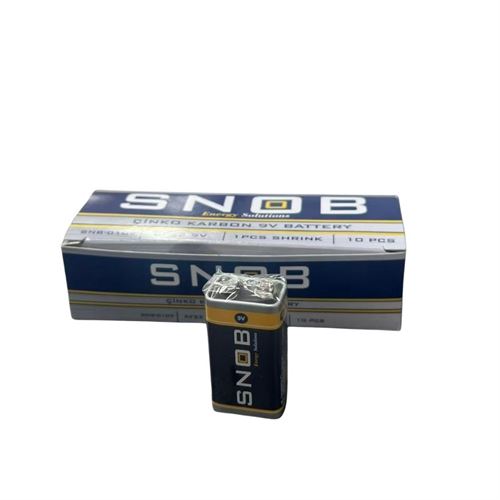 SNOB 9V Pil 1 paket (10 luk)