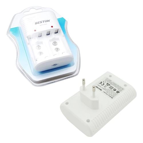 Beston C802 (4XAA/4XAAA/2X9V) Pil Şarj Cihazı