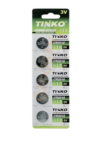 Tinko Cr2016 3V 5'Li Blister Paket Lityum Pil