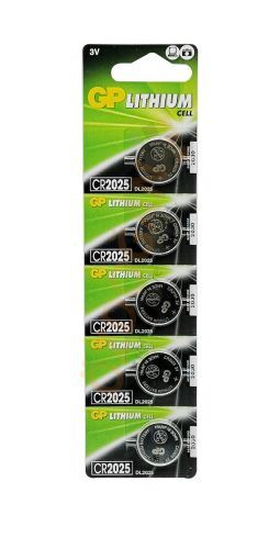 Gp Cr2025 3V 5'Li Blister Paket Lityum Pil