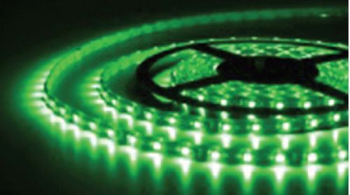 Tek Çipli İç Mekan Yeşil Silikonsuz 12V Şerit Led 5mt