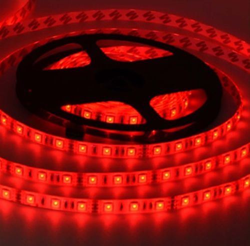 3 Çipli Dış Mekan Kırmızı Silikonlu 12V Şerit Led 5mt