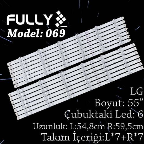 FULLY SET-069 LG 55 INC 7*L+7*R 14 ADET (SET) TV LED BAR