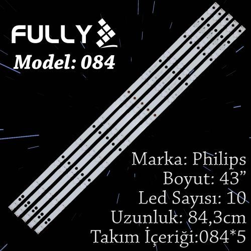 FULLY-SET-084 PHILIPS 43 INC 5 ADET (SET) TV LED BAR