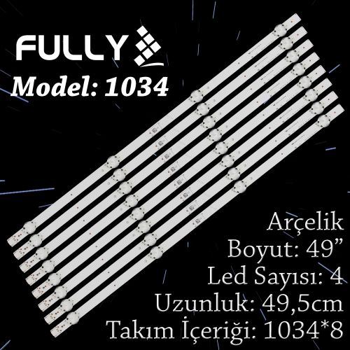 FULLY- SET-1034 ARÇELİK 49 INC 8 ADET (SET) TV LED BAR