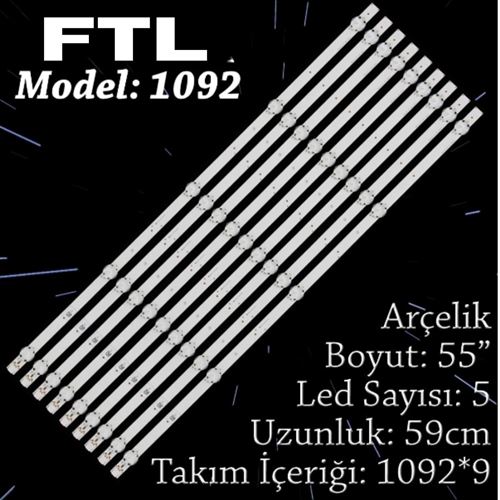 FTL SET-1092 ARÇELİK 55 INC 9 ADET (SET) TV LED BAR