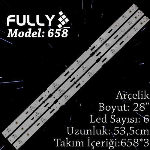 FULLY- SET-658 SAMSUNG/ARÇELİK 28 INC 3 ADET (SET) TV LED BAR