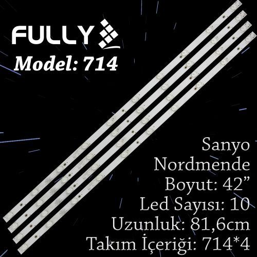 FULLY- SET-714 SANYO 42 INC 4 ADET (SET) TV LED BAR