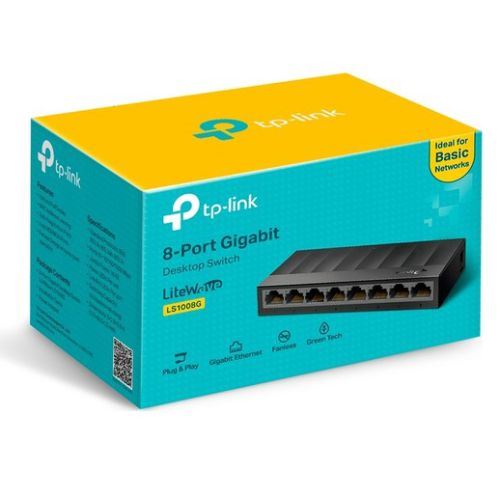 LS-1008G TP LINK 10/100/1000 8 PORT Gigabit Ethernet Switch