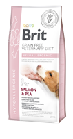Brit Veterinary Diet Dermatitli Ve Gıda Alerji Rahatsızlıkları Olan Köpekler İçin, Tahılsız, Hipoalerjenik Somon Ve Bezelyeli Kuru Mama 12 kg 1