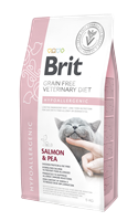 Brit Veterinary Diet Dermatitli Ve Gıda Alerji Rahatsızlıkları Olan Kediler İçin, Tahılsız, Hipoalerjenik Somon Balıklı Ve Bezelyeli Kuru Mama 5 kg 1