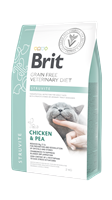 Brit Veterinary Diet Sutrivit Taşları Ve İdrar Yolu Rahasızlıkları Olan Kediler İçin, Tahılsız, Tavuk Etli Ve Bezelyeli Kuru Mama 2 kg 1