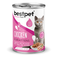 Bestpet Yavru Kediler İçin, Taze Tavuk Parça Etli Ve Soslu Yaş Mama 400 gr 1