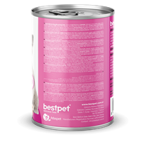 Bestpet Yavru Kediler İçin, Taze Tavuk Parça Etli Ve Soslu Yaş Mama 400 gr 3