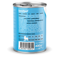 Bestpet Yavru Köpekler İçin, Taze Kuzu Parça Etli Ve Soslu Yaş Mama 400 gr 2