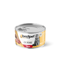 Bestpet Yetişkin Kediler İçin Tahılsız, Jöle İçinde Dana Etli Yaş Mama 85 gr 1