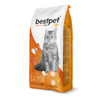 Bestpet Yetişkin Kısırlaştırılmış Kediler İçin Somonlu Kuru Mama 15 kg 1