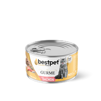 Bestpet Kısırlaştırılmış Yetişkin Kediler İçin Tahılsız, Jöle İçinde Somon Parça Etli Yaş Mama 85 gr 1
