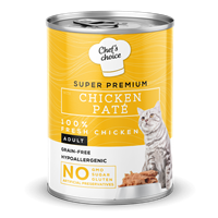 Chefs Choice Yetişkin Kediler İçin, Tahılsız, Hipoalerjenik, Tavuk Etli Ezme 400 gr 1