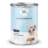 Chefs Choice Yavru Köpekler İçin, Hipoalerjenik, Kuzu Etli Ve Pirinçli Ezme 400 gr 1