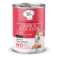 Chefs Choice Yetişkin Köpekler İçin, Hipoalerjenik, Kuzu Etli Ve Pirinçli Ezme 400 gr 1