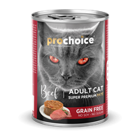 Prochoice Yetişkin Kediler İçin, Tahılsız, Sığır Etli Ezme 400 gr 1