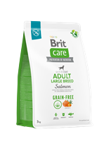 Brit Care Deri Ve Tüy Hassasiyeti Olan, Büyük Irk Yetişkin Köpekler İçin, Tahılsız, Somonlu Kuru Mama 3 kg 1
