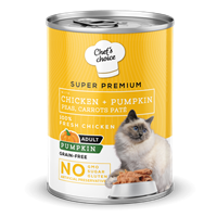 Chefs Choice Yetişkin Kediler İçin, Tahılsız, Hipoalerjenik, Tavuk Etli, Balkabaklı, Bezelyeli Ve Havuçlu Ezme 400 gr 1