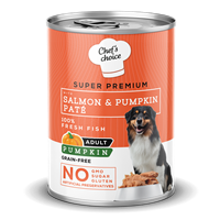 Chefs Choice Yetişkin Köpekler İçin, Tahılsız, Hipoalerjenik, Somon Balıklı Ve Balkabaklı Ezme 400 gr 1