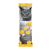 Prochoice Softy Bites Chicken & Yolk Kediler için Yumuşak Atıştırmalık 10 gr x 24 adet 1