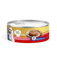 Chefs Choice Vet Line Yetişkin Kediler için Kuzu Etli & Ciğerli Ezme Yaş Mama 80 gr 1