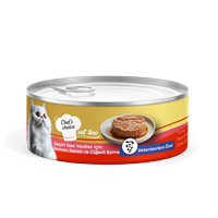 Chefs Choice Vet Line Kısırlaştırılmış Kediler için Somon Balıklı & Ciğerli Ezme Yaş Mama 80 gr 1