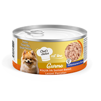 Chefs Choice Vet Line Gurme, Mini Irk Köpekler için Soslu Somon Balığı Parçacıklı Yaş Mama 200 gr 1