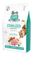 Brit Care İdrar Yolu Problemi Olan Kısırlaştırılmış Kediler İçin, Tahılsız, Hipoalerjenik, Taze Tavuk Etli Kuru Mama 2 kg 1